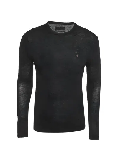 Pre-owned Allsaints Moda Crew-neck T-shirt In Black