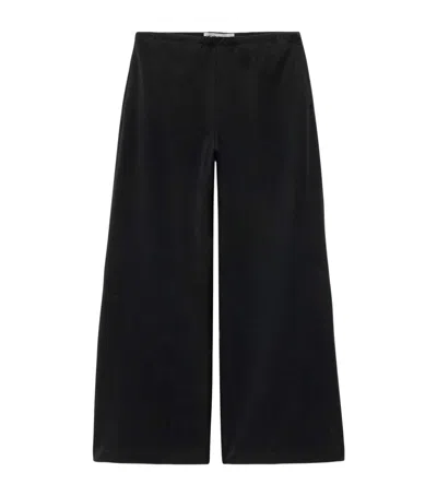 Allsaints Modal-blend Elodie Wide-leg Trousers In Black
