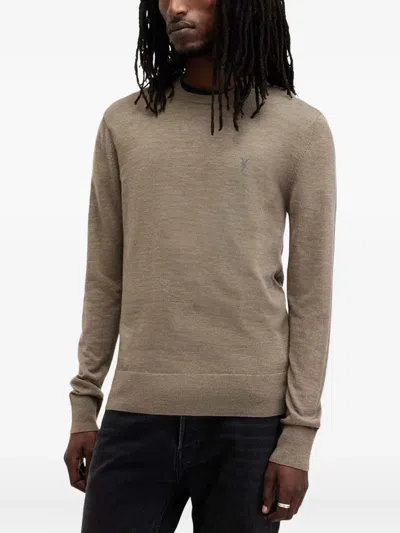Allsaints Mode Crew-neck Sweater In Neutral