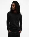 Allsaints Organic Cotton-wool Aspen Sweater In Black