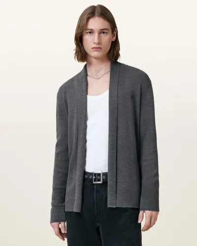 ALLSAINTS ALLSAINTS MODE MERINO RAMSKULL OPEN CARDIGAN,
