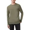 Allsaints Mode Merino Wool Crewneck Sweater In Light Ash Green