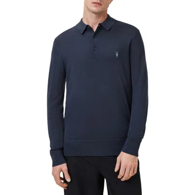 ALLSAINTS ALLSAINTS MODE MERINO WOOL POLO SWEATER