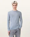 Allsaints Mode Regular Fit Merino Wool Sweater In Willow Blue