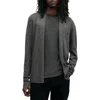 Allsaints Mode Regular Fit Merino Wool Open Cardigan Sweater In Carter Grey