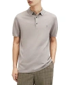 Allsaints Mode Merino Wool Slim Fit Polo Shirt In Chestnut Taupe