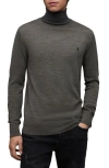 Allsaints Mode Merino Wool Turtleneck Sweater In Grey
