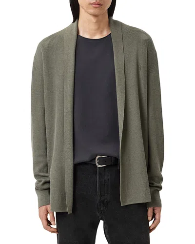 ALLSAINTS MODE REGULAR FIT MERINO WOOL OPEN CARDIGAN SWEATER
