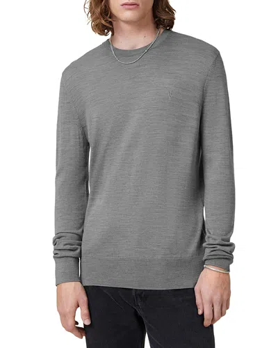 Allsaints Mode Regular Fit Merino Wool Sweater In Fossil Grey