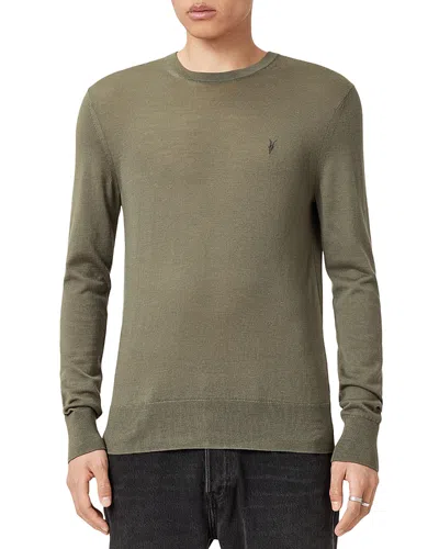 Allsaints Mode Regular Fit Merino Wool Sweater In Green