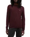 Allsaints Mode Merino Wool Crewneck Sweater In Mars Red