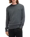 Allsaints Mode Merino Wool Crewneck Sweater In Smith Blue