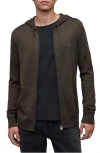 Allsaints Mode Slim Fit Merino Wool Zip Hoodie