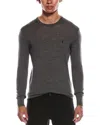 Allsaints Mode Wool Crewneck Sweater In Gray