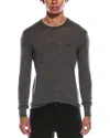 Allsaints Mode Wool Crewneck Sweater In Gray