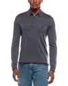 Allsaints Kilburn Wool-blend Polo Sweater In Gray