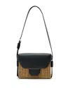 Allsaints Monique Medium Wicker Shoulder Bag In Multi