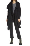 Allsaints Monument Eve Coat In Black