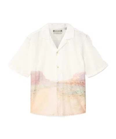 Allsaints Monument Short Sleeve Boxy Shirt In Multi