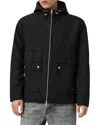 Allsaints Morton Relaxed Fit Hooded Jacket In Black
