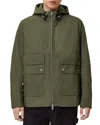Allsaints Morton Relaxed Fit Hooded Jacket In Green