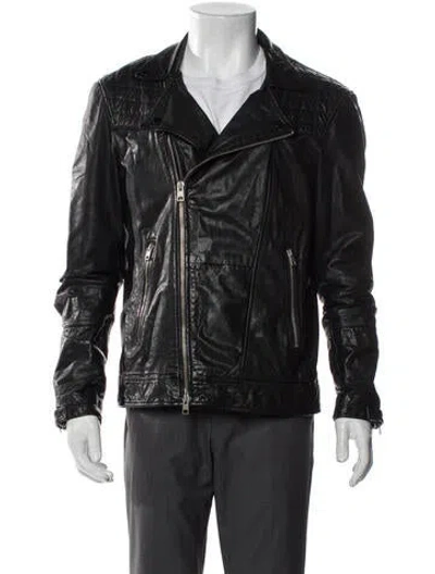 Pre-owned Allsaints Moto Jacket In Black