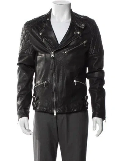 Pre-owned Allsaints Moto Jacket In Black