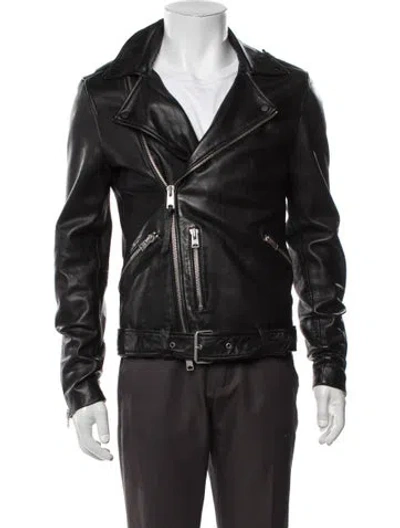 Pre-owned Allsaints Moto Jacket In Black