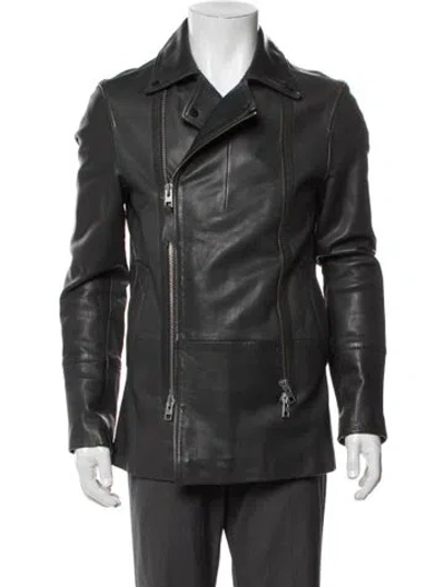 Pre-owned Allsaints Moto Jacket In Black