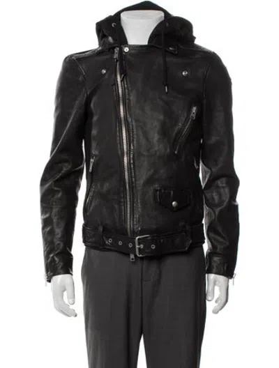 Pre-owned Allsaints Moto Jacket In Black