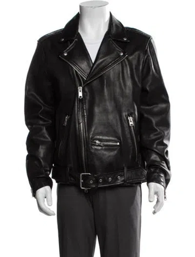 Pre-owned Allsaints Moto Jacket In Brown