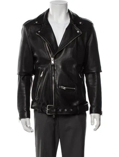 Pre-owned Allsaints Moto Jacket In Brown