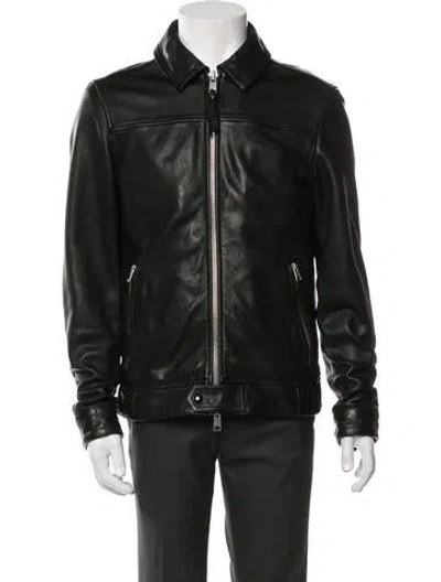 Pre-owned Allsaints Moto Jacket In Brown