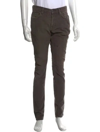 Pre-owned Allsaints Moto Pants In Gray