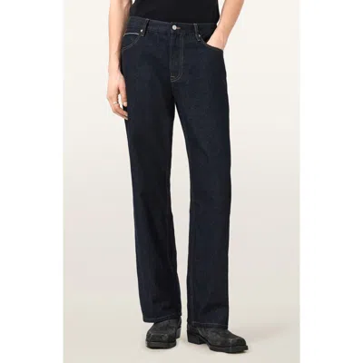 Allsaints Mullen Straight Leg Jeans In Blue