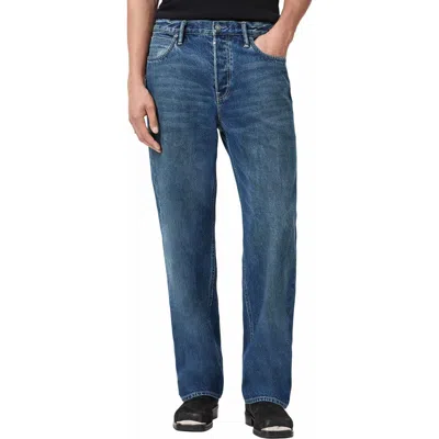 Allsaints Mullen Straight Leg Jeans In Worn Indigo Blue