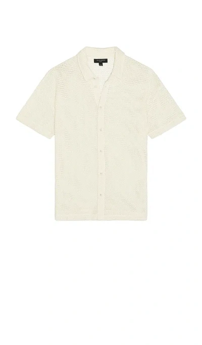 Allsaints Munroe Button Down Shirt In White
