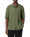 ALLSAINTS MUNROE OVERSIZED FIT TEXTURED SHORT SLEEVE SHIRT
