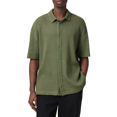 ALLSAINTS ALLSAINTS MUNROE SHORT SLEEVE BUTTON-UP SHIRT