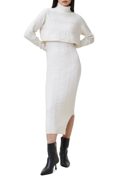 Allsaints Muriel Cotton & Wool Blend Turtleneck Sweater & Dress Set