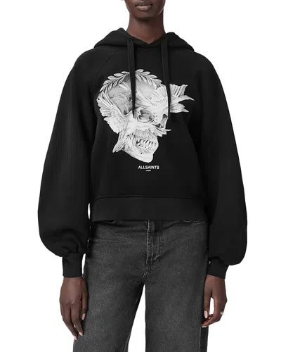 Allsaints Mysterie Dana Hoodie In Black