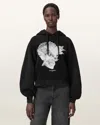 Allsaints Mysterie Graphic Dana Hoodie In Black