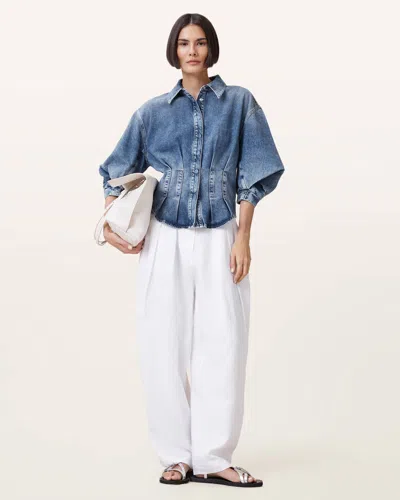 Allsaints Nancy Slim Fit Denim Shirt,