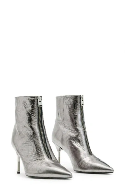 Allsaints Natasha Bootie In Gunmetal Grey