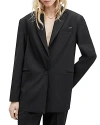 Allsaints Nellie One-button Blazer In Black
