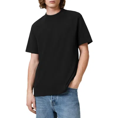 ALLSAINTS ALLSAINTS NERO SOLID BLACK COTTON T-SHIRT