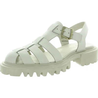 Allsaints Nessie Womens Buckle Faux Leather Fisherman Sandals