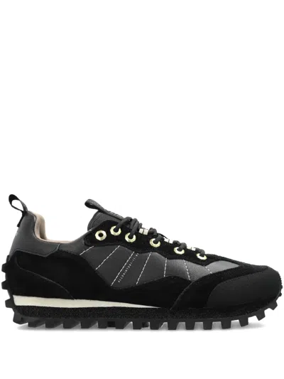 Allsaints Nevis Cleated Sneaker In Black