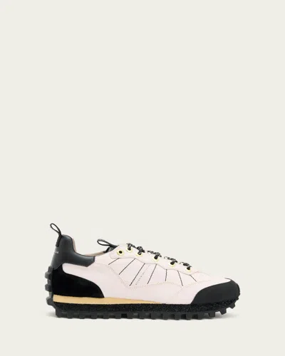 Allsaints Nevis Suede Sneakers In Neutral