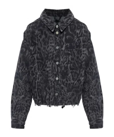 ALLSAINTS ALLSAINTS NICKY CROPPED PATTERNED DENIM JACKET